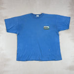 QUIKSILVER BLUE TEE - LARGE