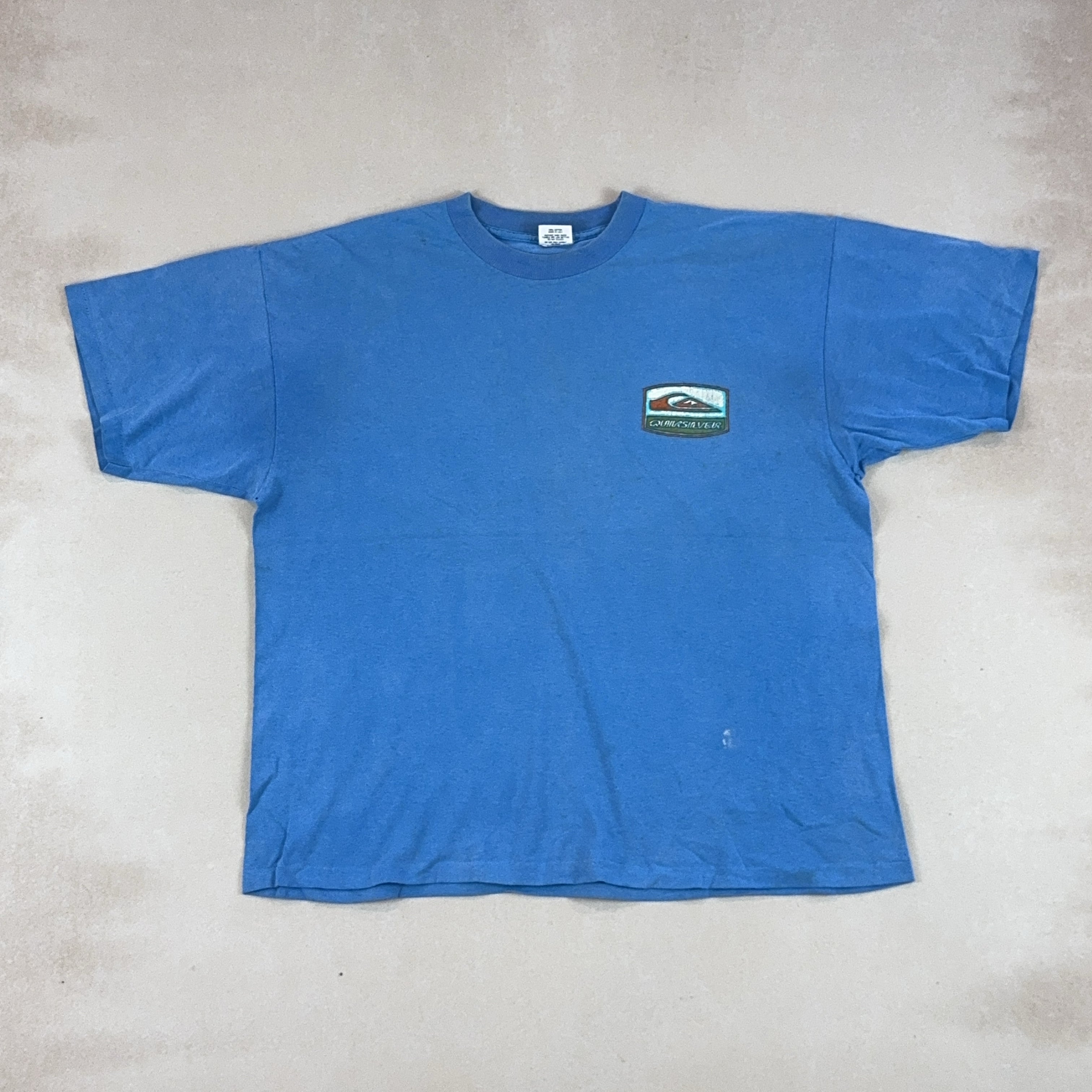 QUIKSILVER BLUE TEE - LARGE