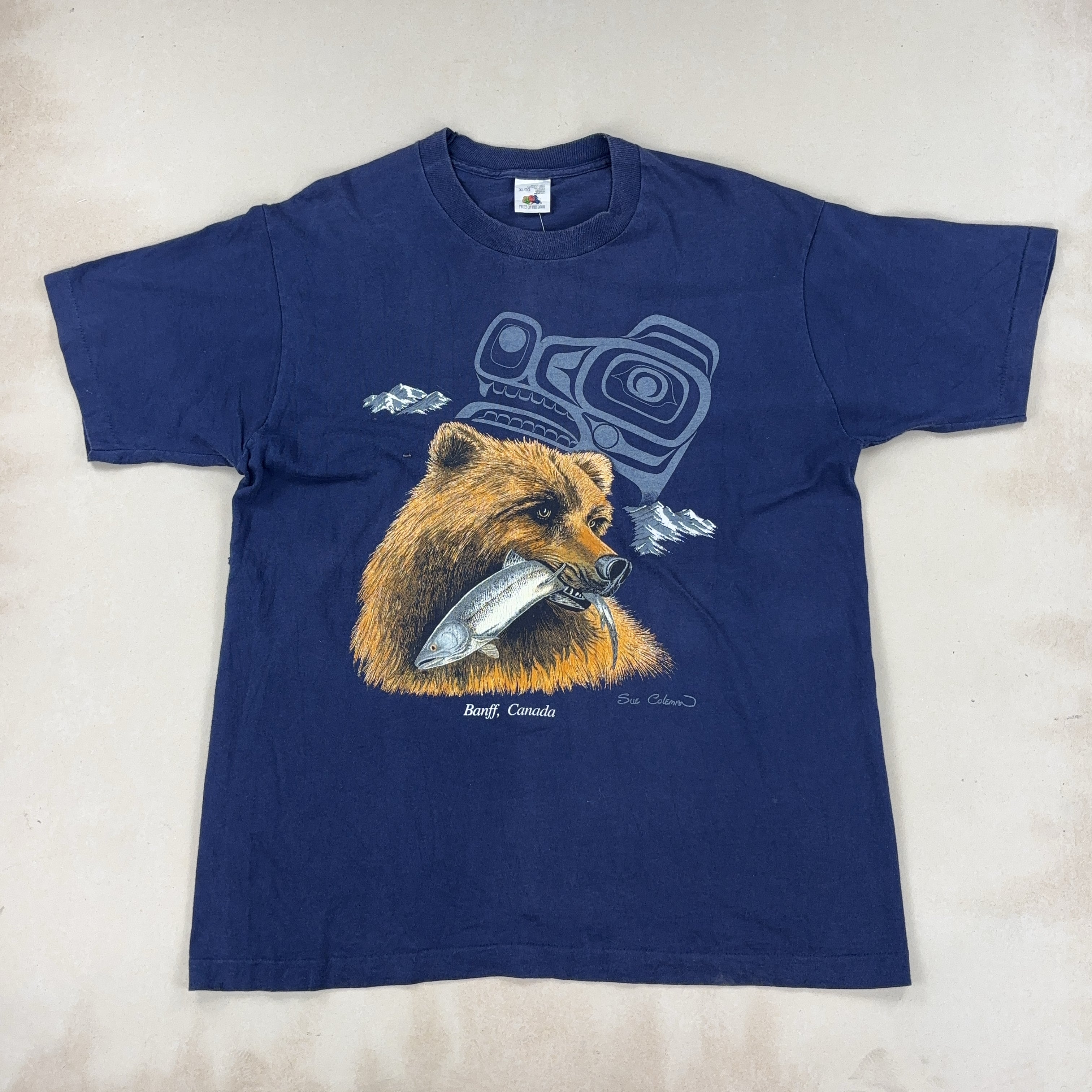 BLUE GRAPHIC TEE - X LARGE