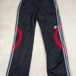 ADIDAS BLACK AND RED SPORT PANTS - X LARGE