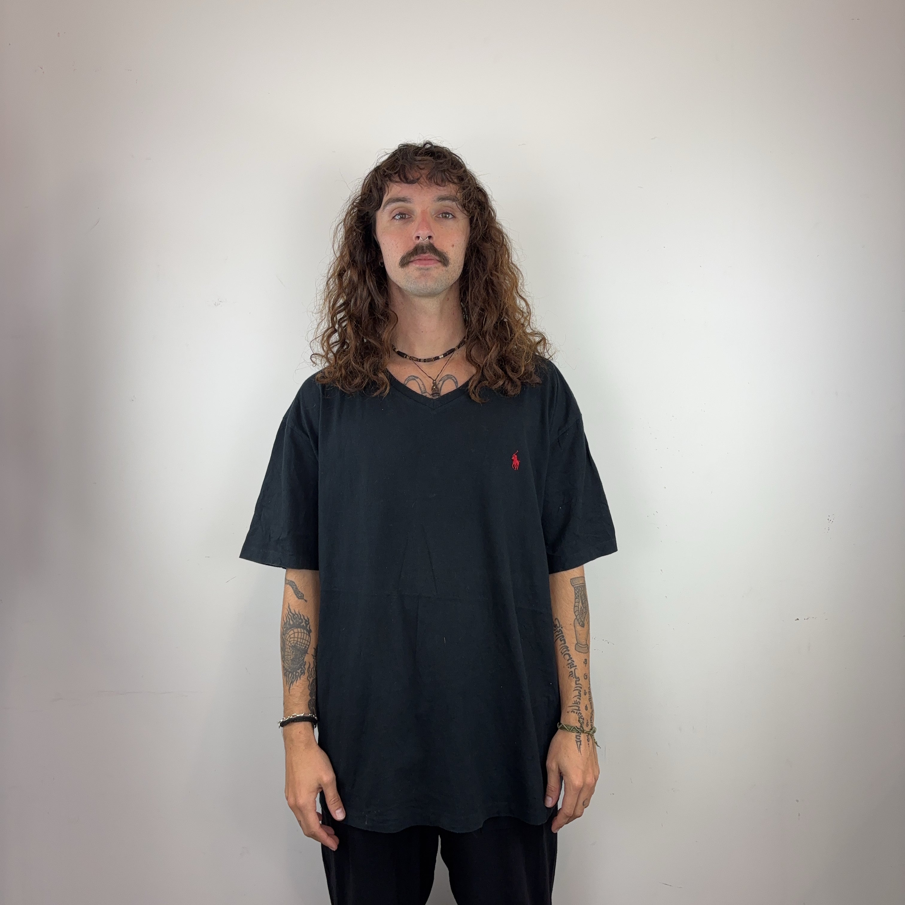 RALPH LAUREN V-NECK TEE - X LARGE