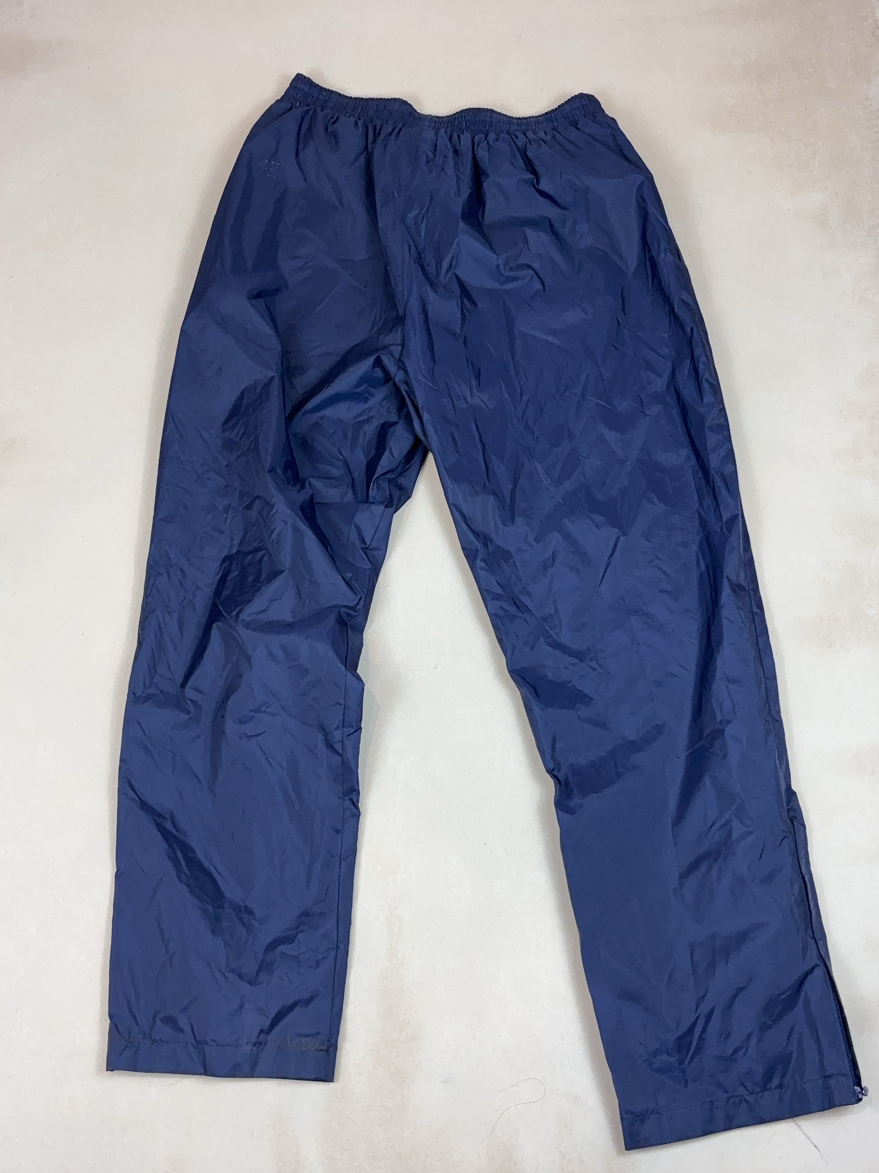 ADIDAS NAVY BLUE SPORT PANTS - LARGE