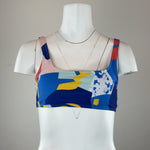 COLOUR BLOCK BIKINI TOP - SMALL