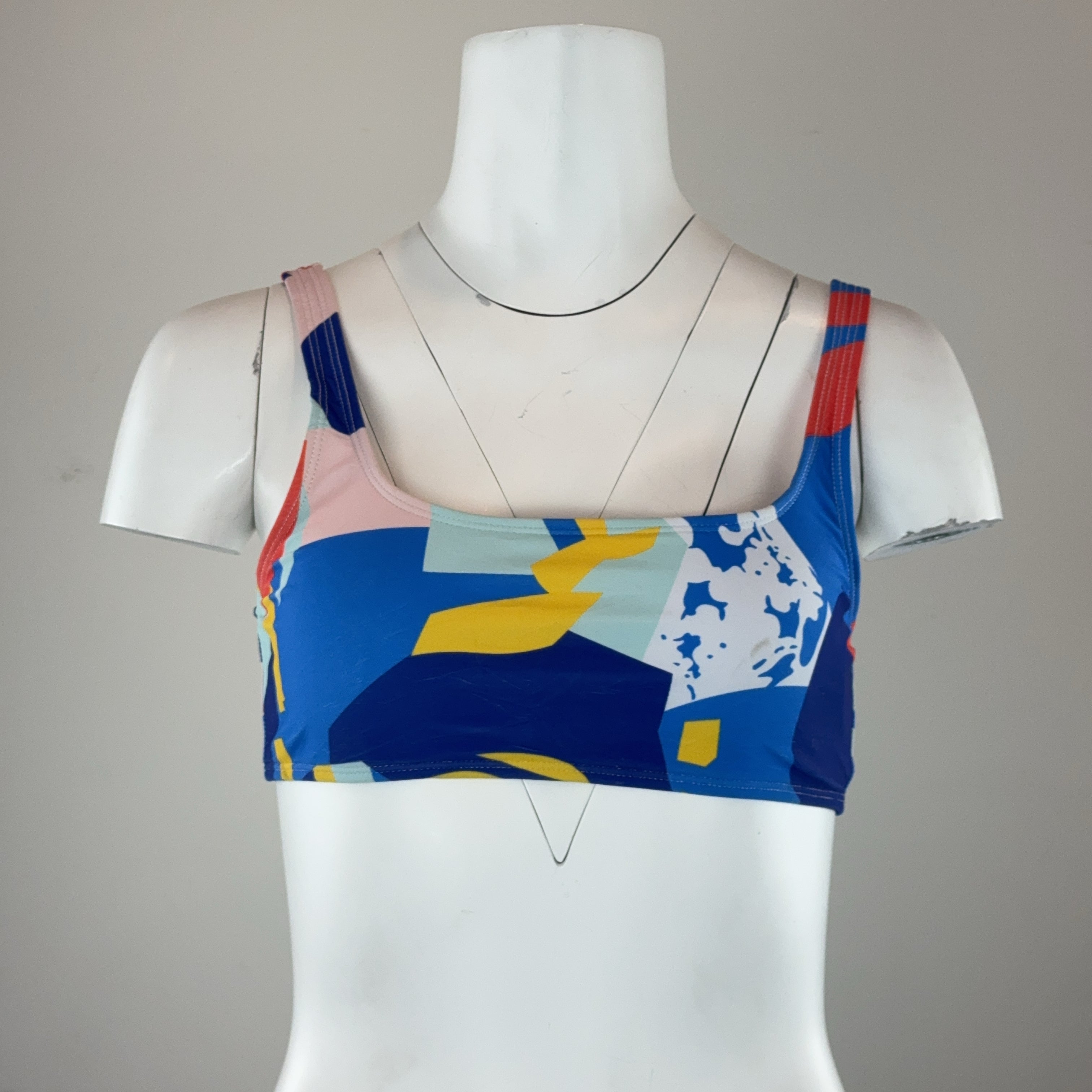 COLOUR BLOCK BIKINI TOP - SMALL