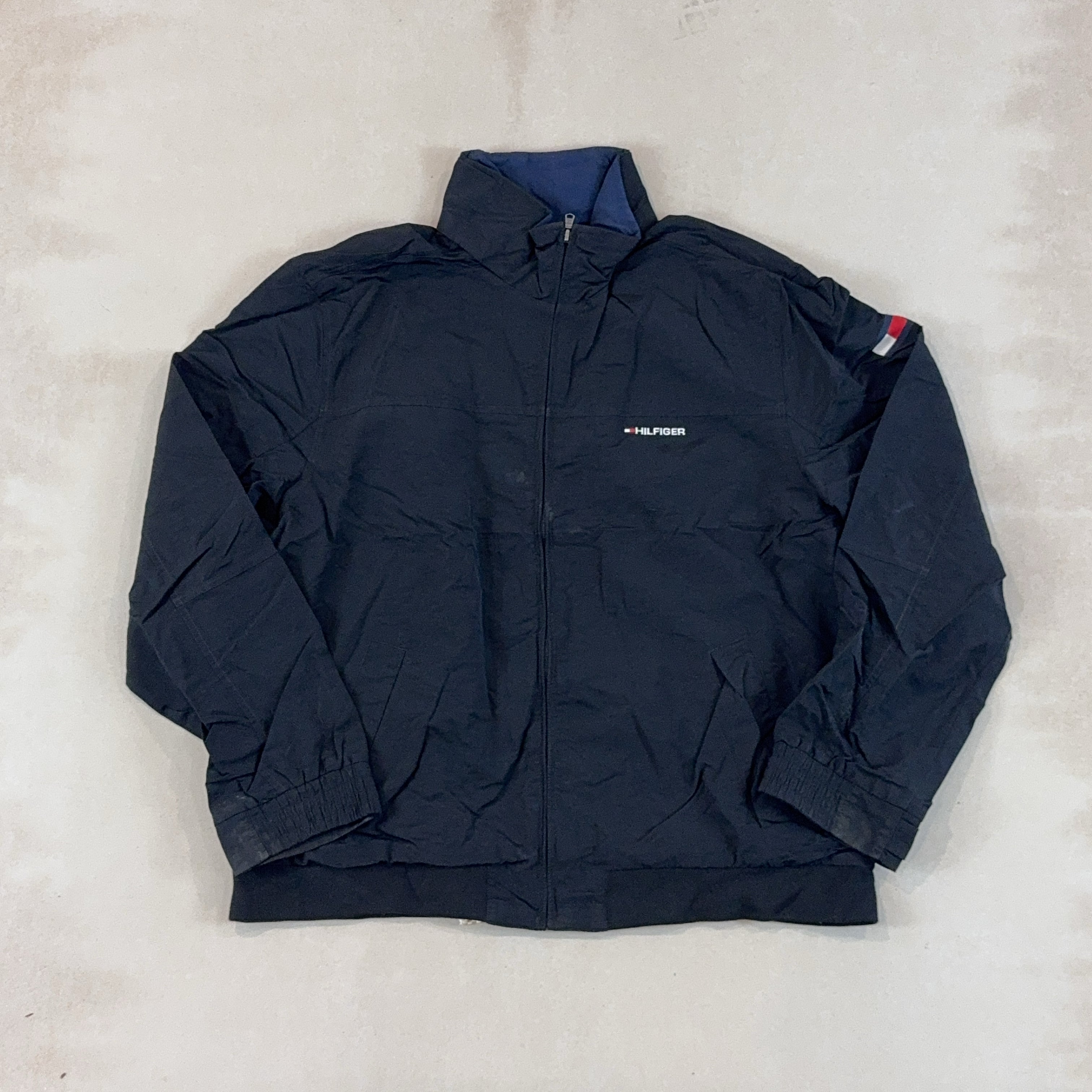 HILFIGER BLACK JACKET - 2X LARGE