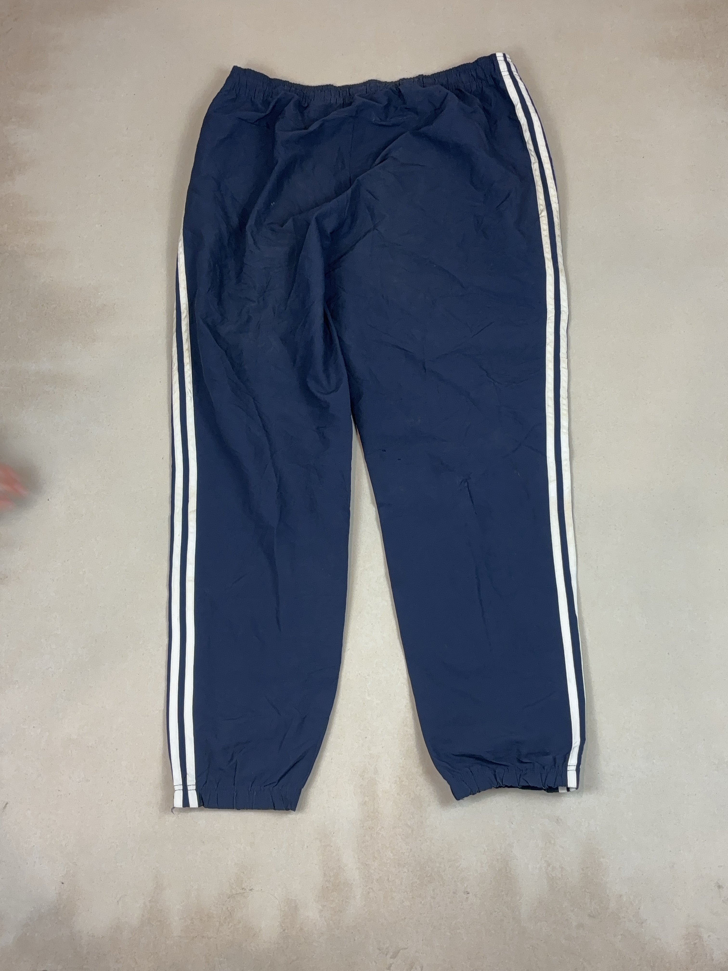 ADIDAS NAVY BLUE SPORT PANTS - X LARGE