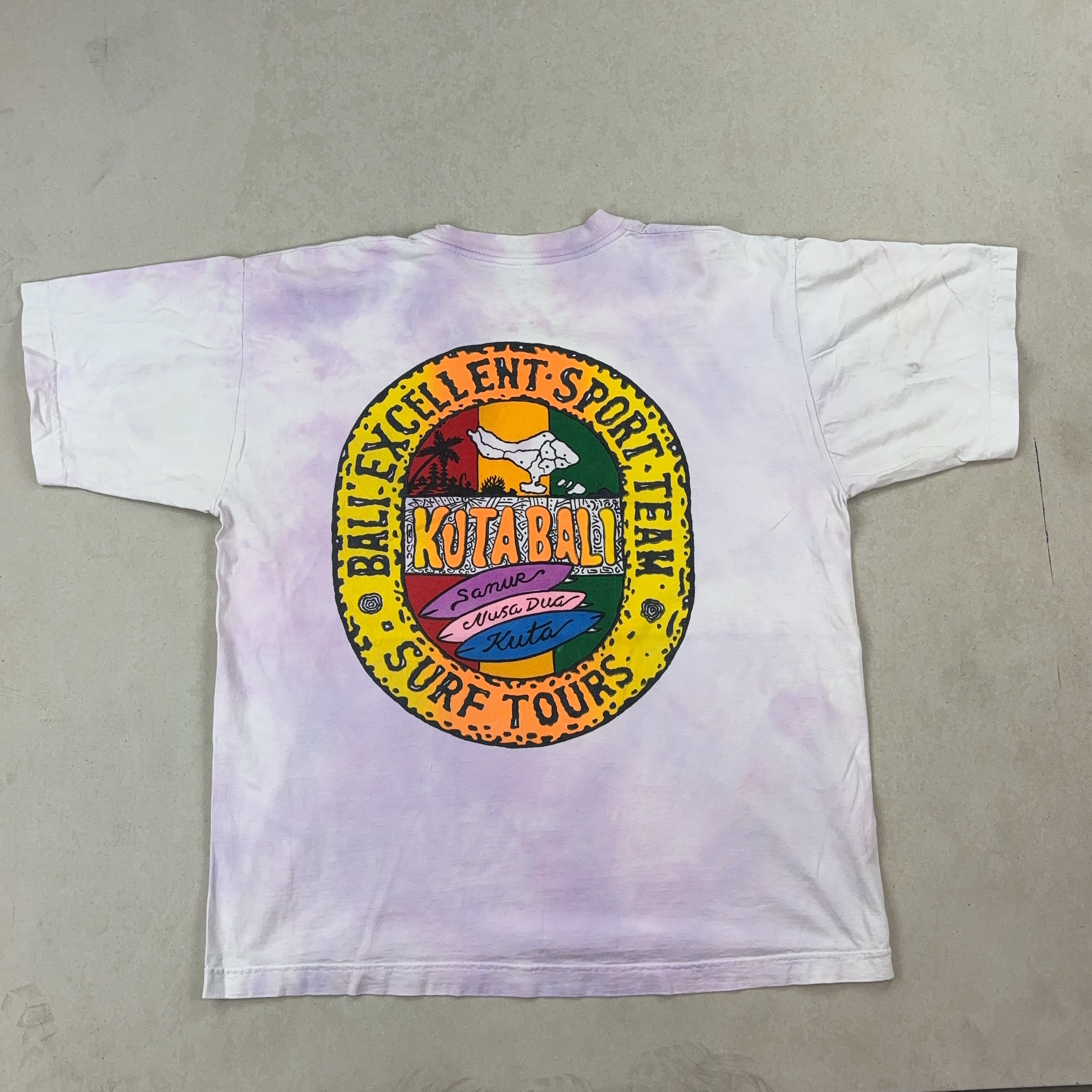 TIE DYE PINK GRAPHIC TEE - LARGE