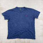RALPH LAUREN NAVY TEE - LARGE