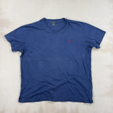 RALPH LAUREN NAVY TEE - LARGE