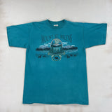 TEAL GRAPHIC TEE - LARGE