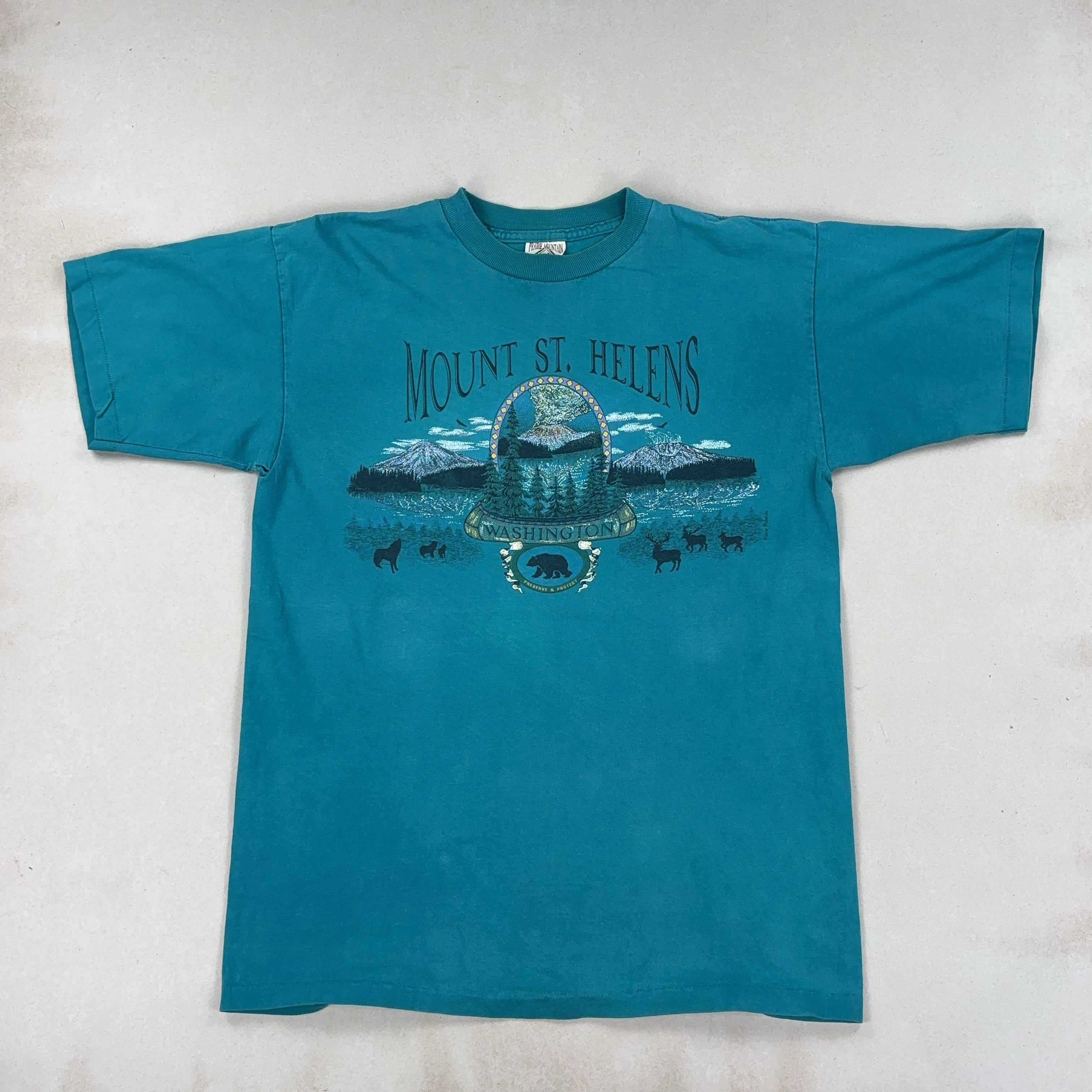 TEAL GRAPHIC TEE - LARGE