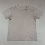 RALPH LAUREN BEIGE TEE - MEDIUM