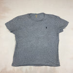 RALPH LAUREN GREY TEE - LARGE