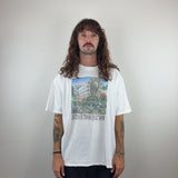 GRAPHIC WHITE TEE - LARGE