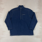 EDDIE BAUER NAVY QUARTER ZIP - X LARGE