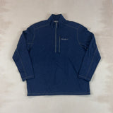 EDDIE BAUER NAVY QUARTER ZIP - X LARGE