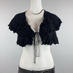 FRILL CROP TOP - LARGE