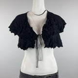 FRILL CROP TOP - LARGE