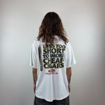 WHITE GRAPHIC TEE - LARGE