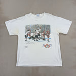 GRAPHIC WHITE TEE - LARGE