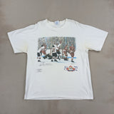 GRAPHIC WHITE TEE - LARGE