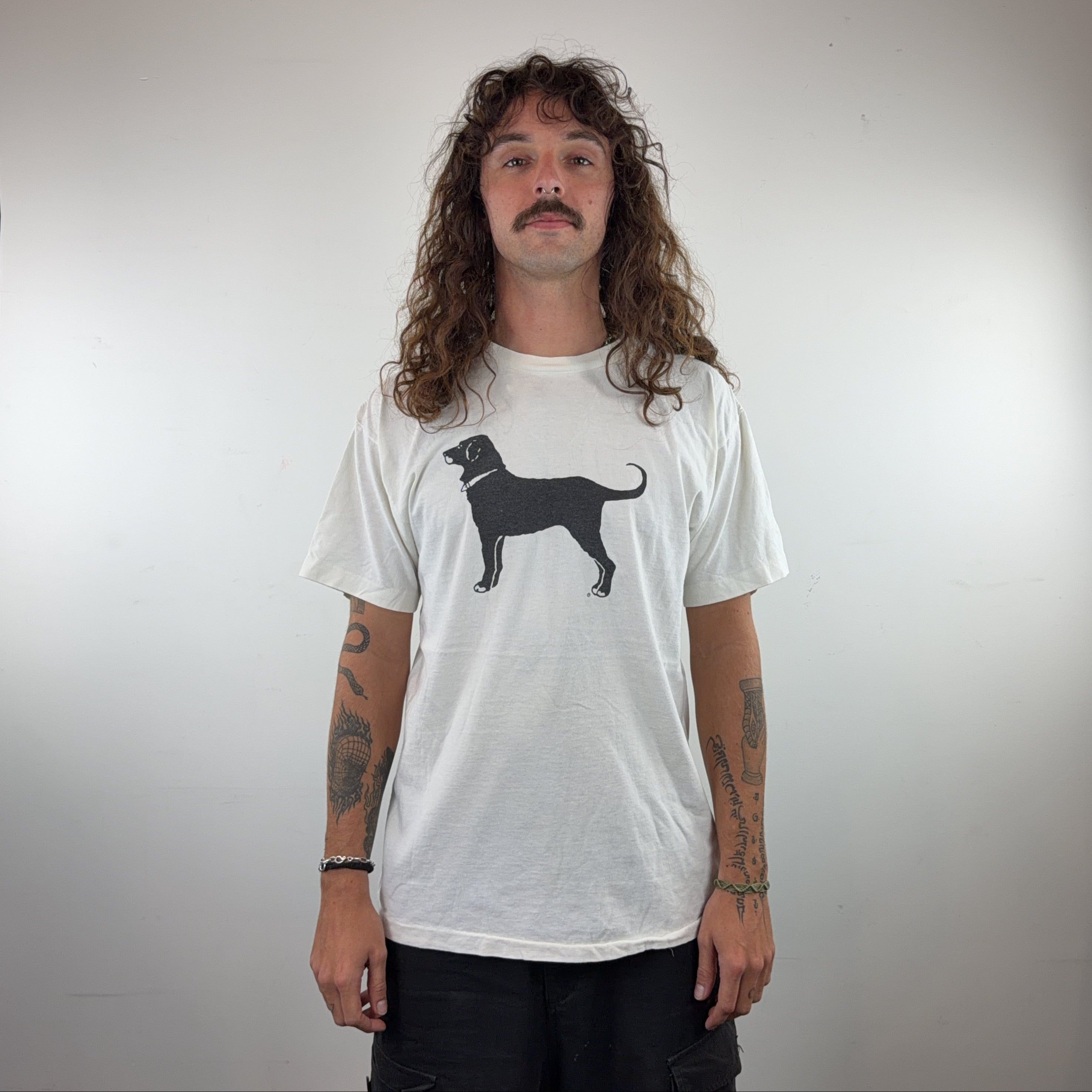 VINTAGE 'BLACK DOG' TEE - LARGE