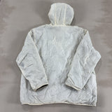 QUIKSILVER WHITE JACKET - LARGE