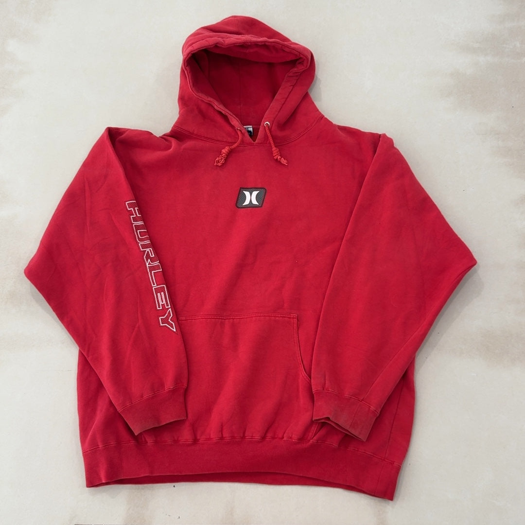 HURLEY RED HOODIE - LARGE