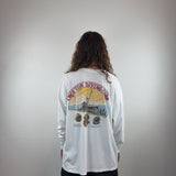 VINTAGE WHITE LONG SLEEVE - X LARGE