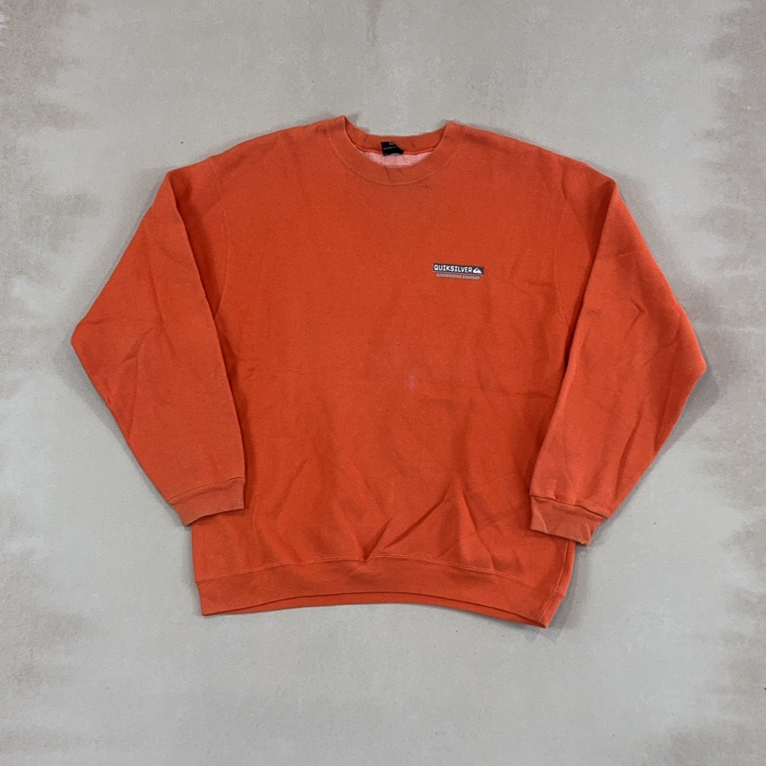 QUIKSILVER ORANGE CREW - LARGE