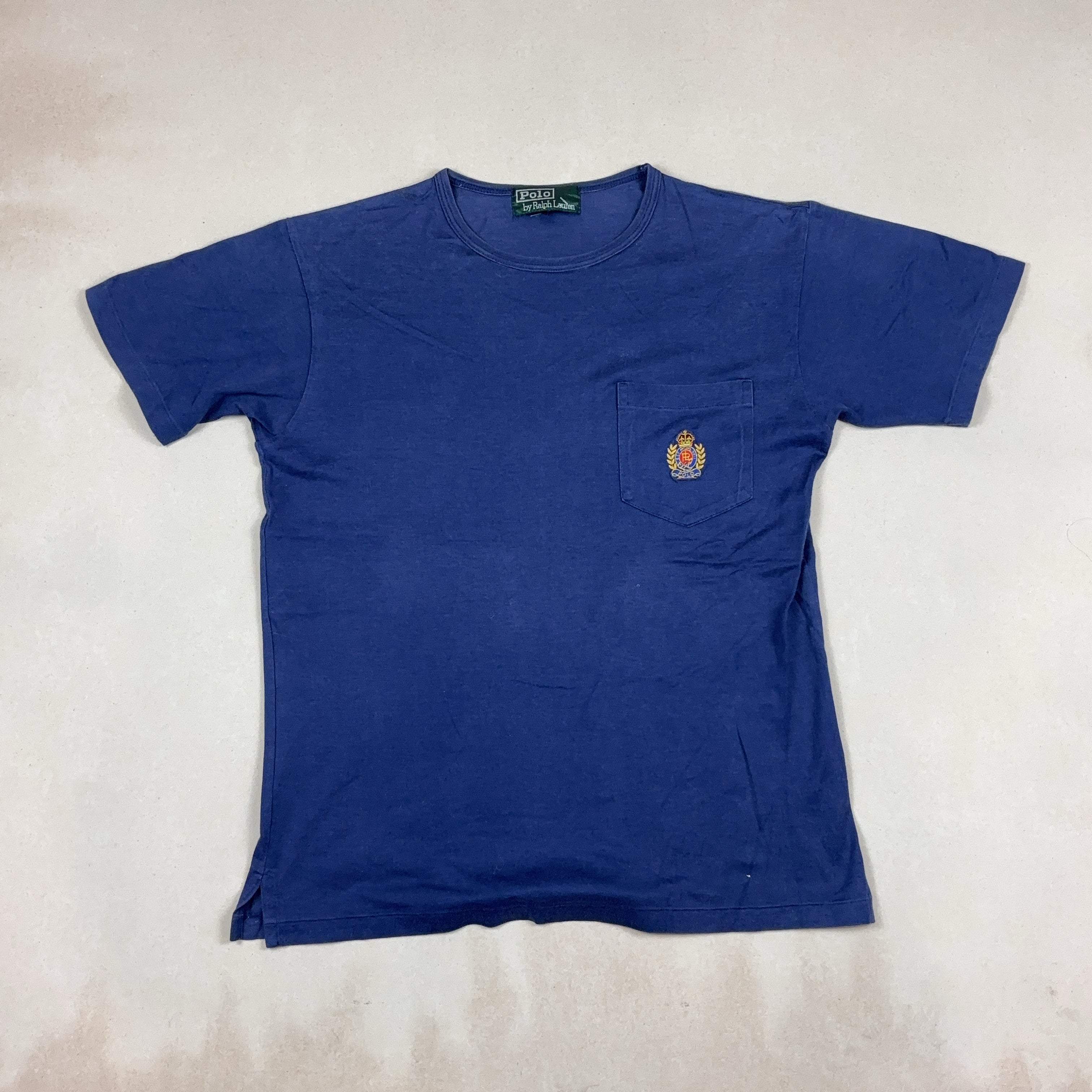 RALPH LAUREN DARK BLUE TEE - SMALL