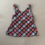 PLAID TANKINI - LARGE