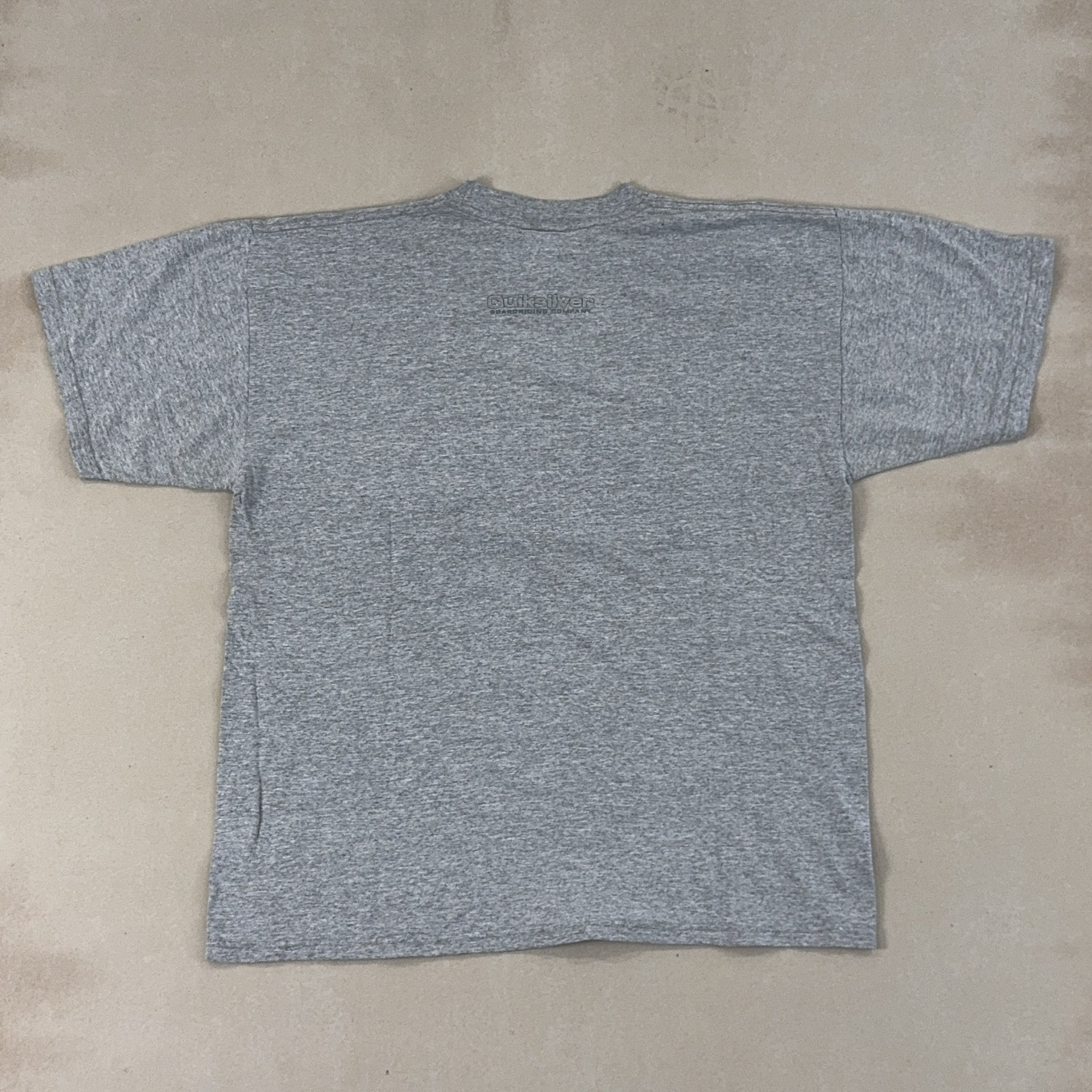QUIKSILVER GREY TEE - LARGE
