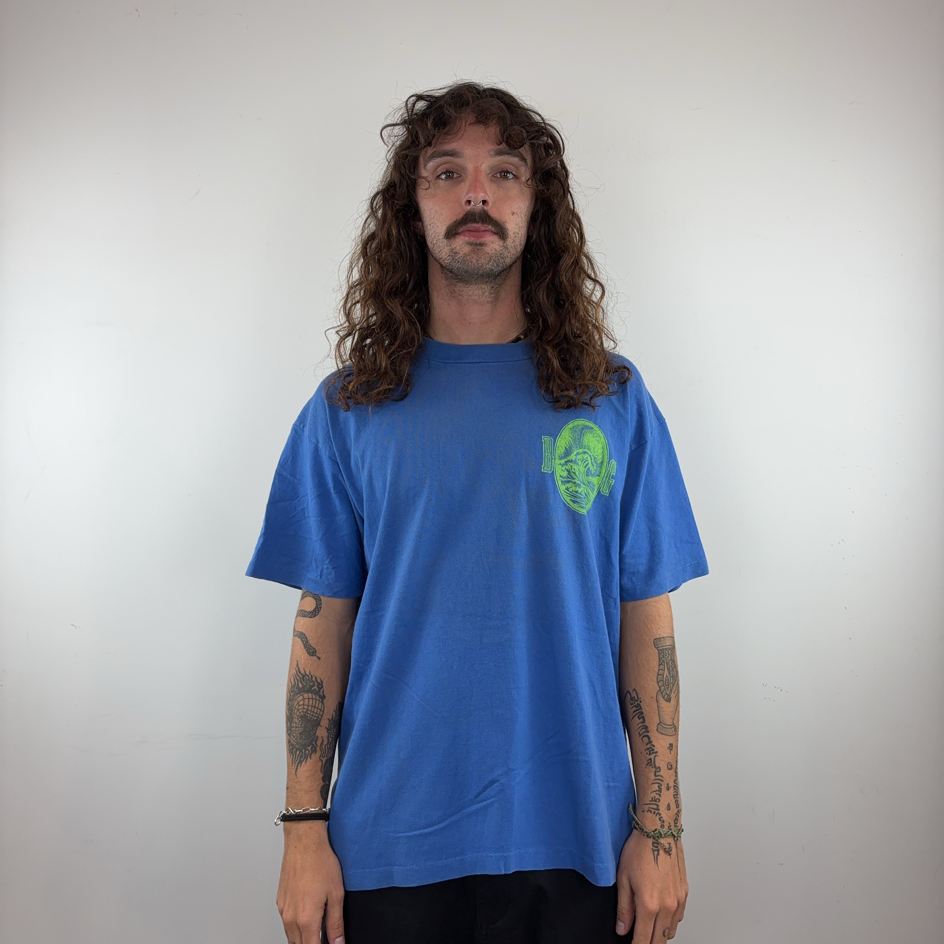 SURF BLUE TEE - LARGE