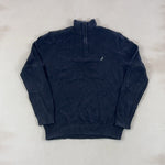 NAUTICA BLACK QUARTER ZIP - MEDIUM