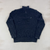 NAUTICA BLACK QUARTER ZIP - MEDIUM