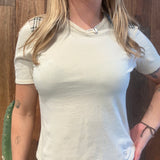 BURBERRY CREAM BABY TEE