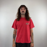 RED PIKO TEE - MEDIUM