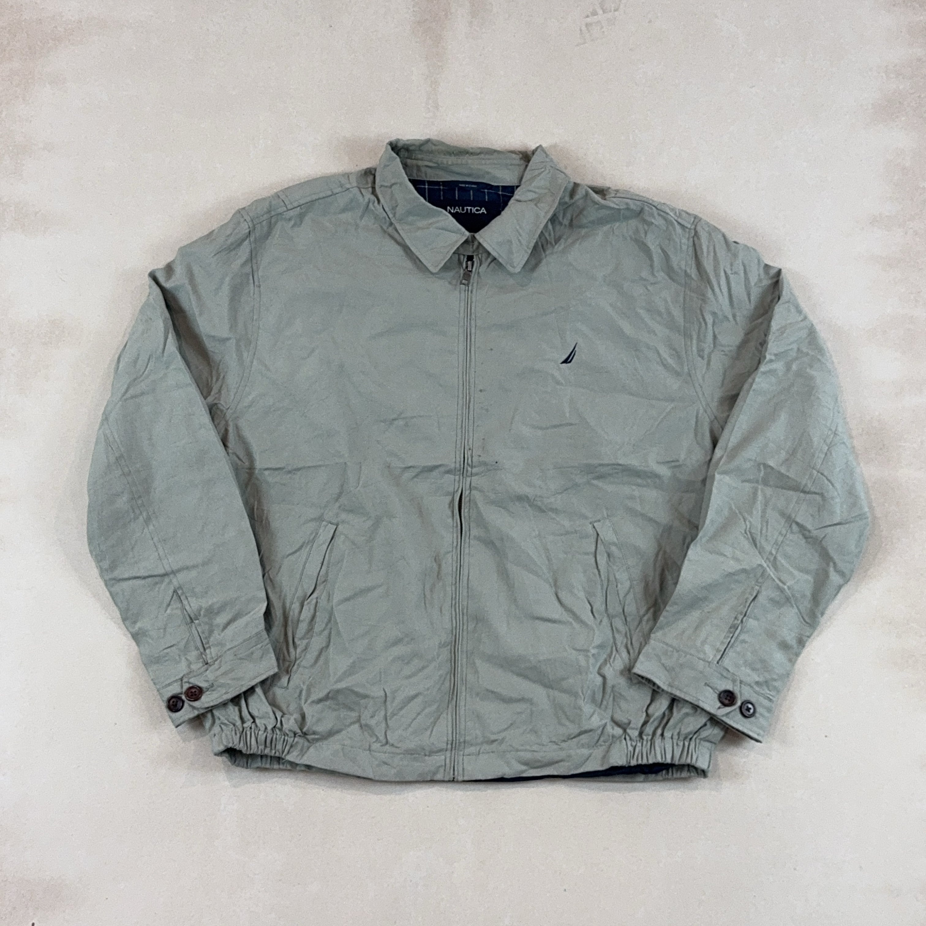 NAUTICA OLIVE GREY JACKET - LARGE