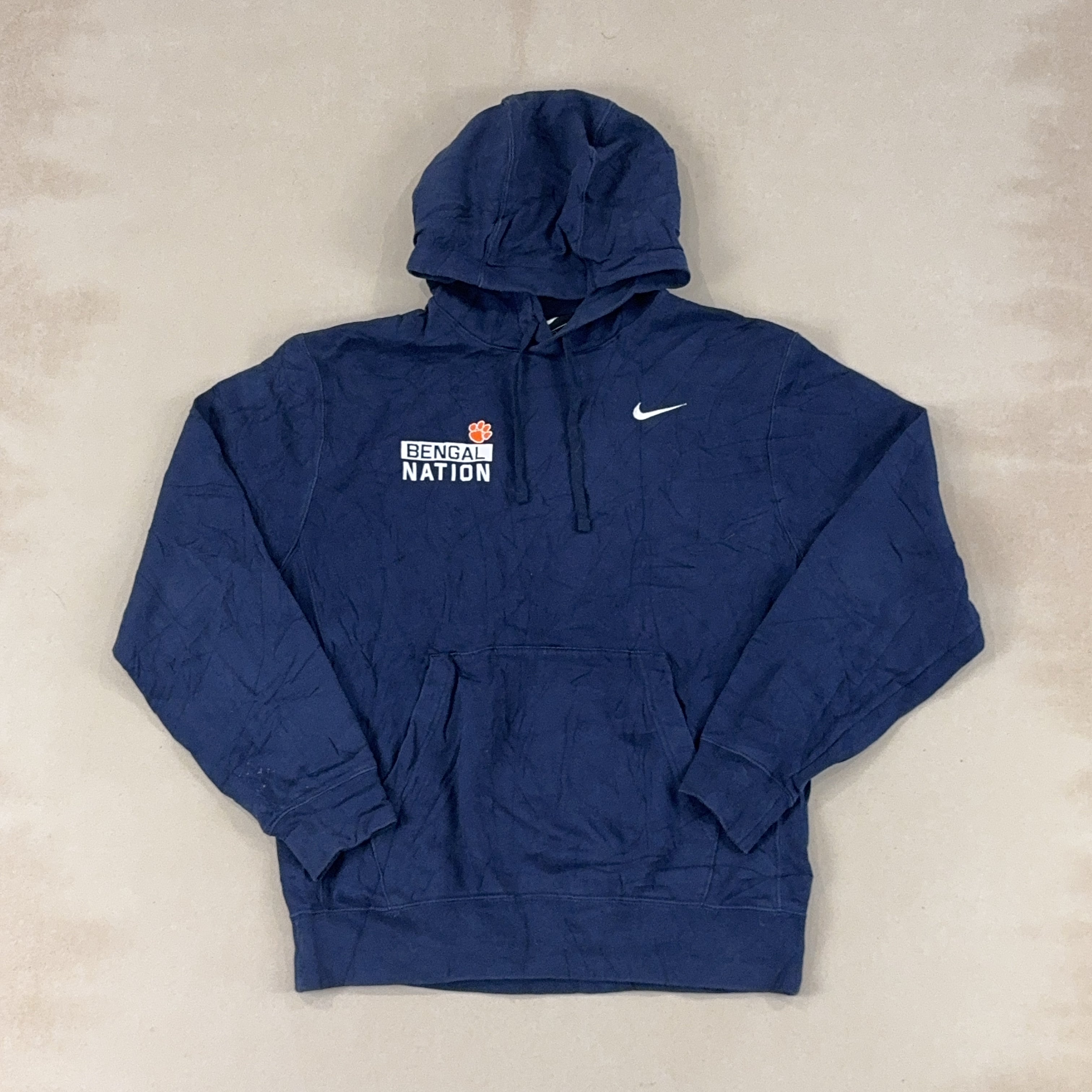 NIKE NAVY HOODIE - MEDIUM