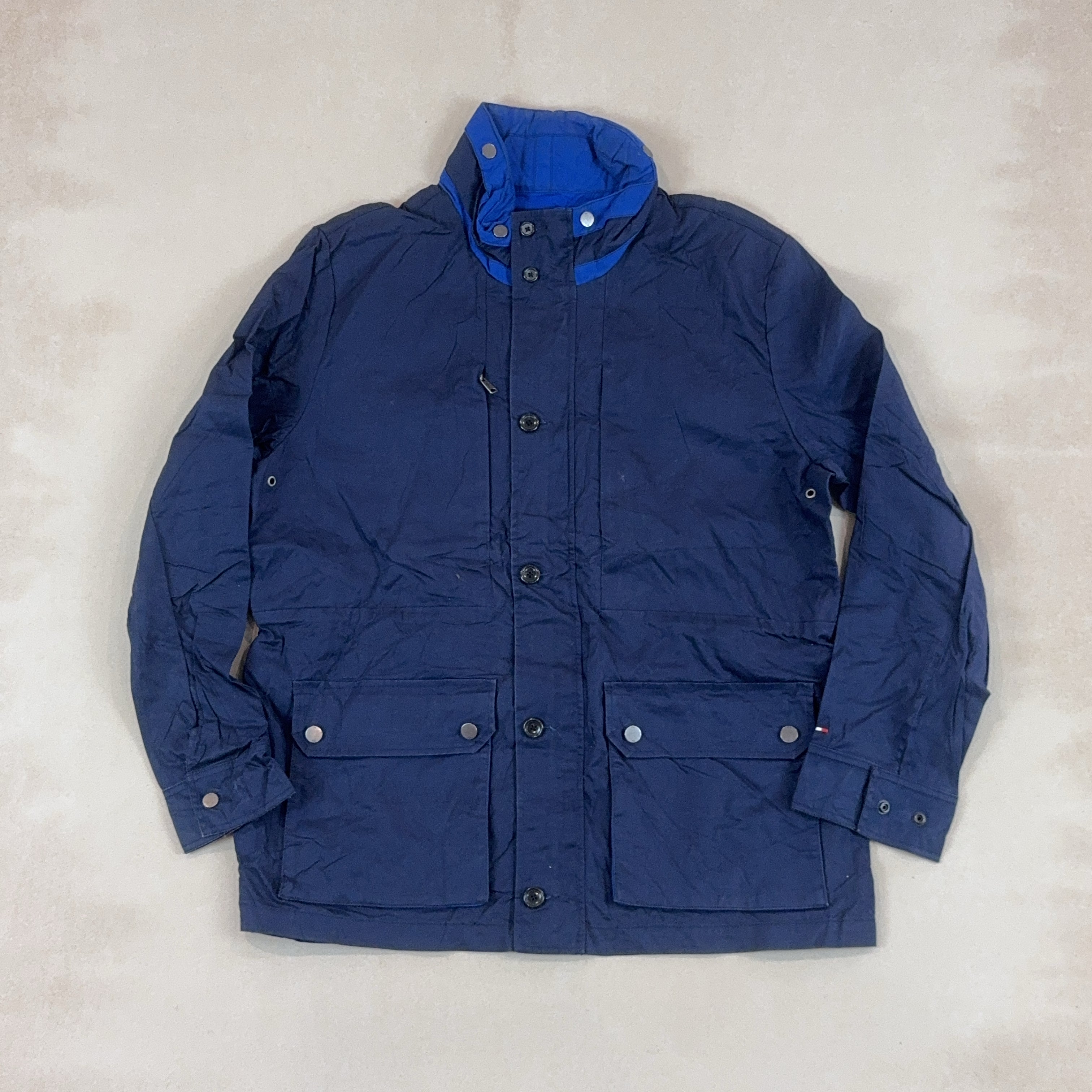 TOMMY HILFIGER NAVY JACKET - X LARGE