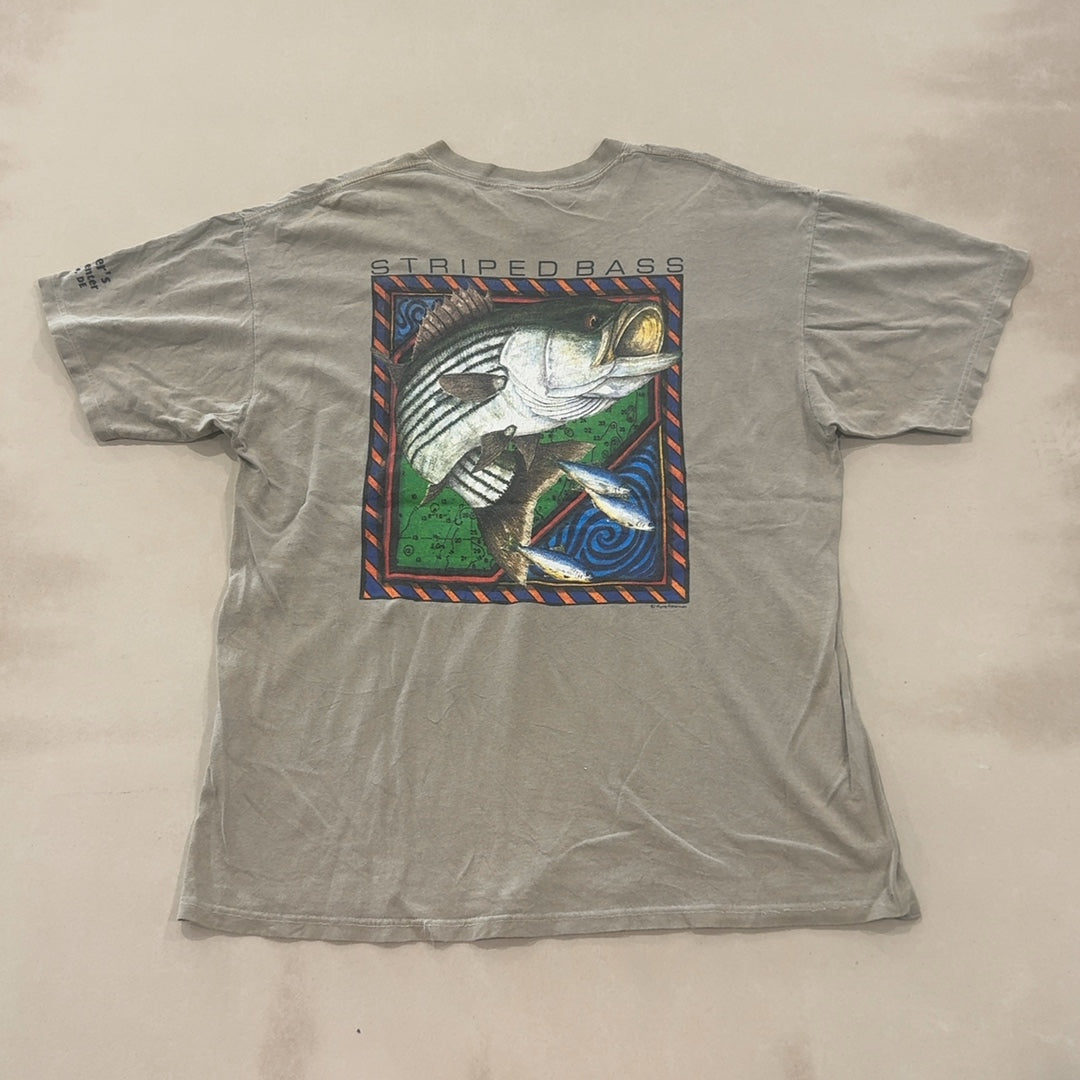 STRIPED BASS TEE - LARGE