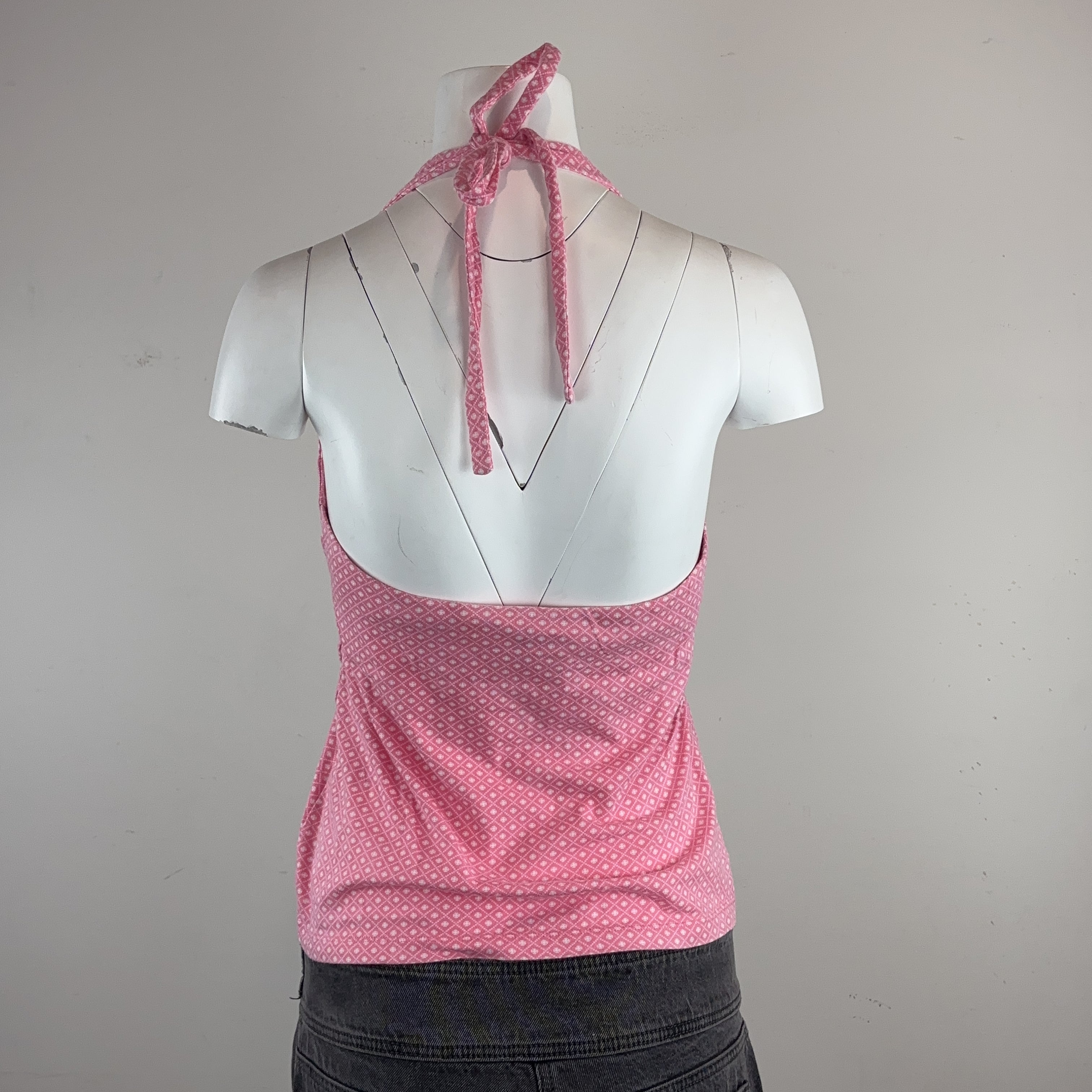 PINK HALTER TOP - SMALL