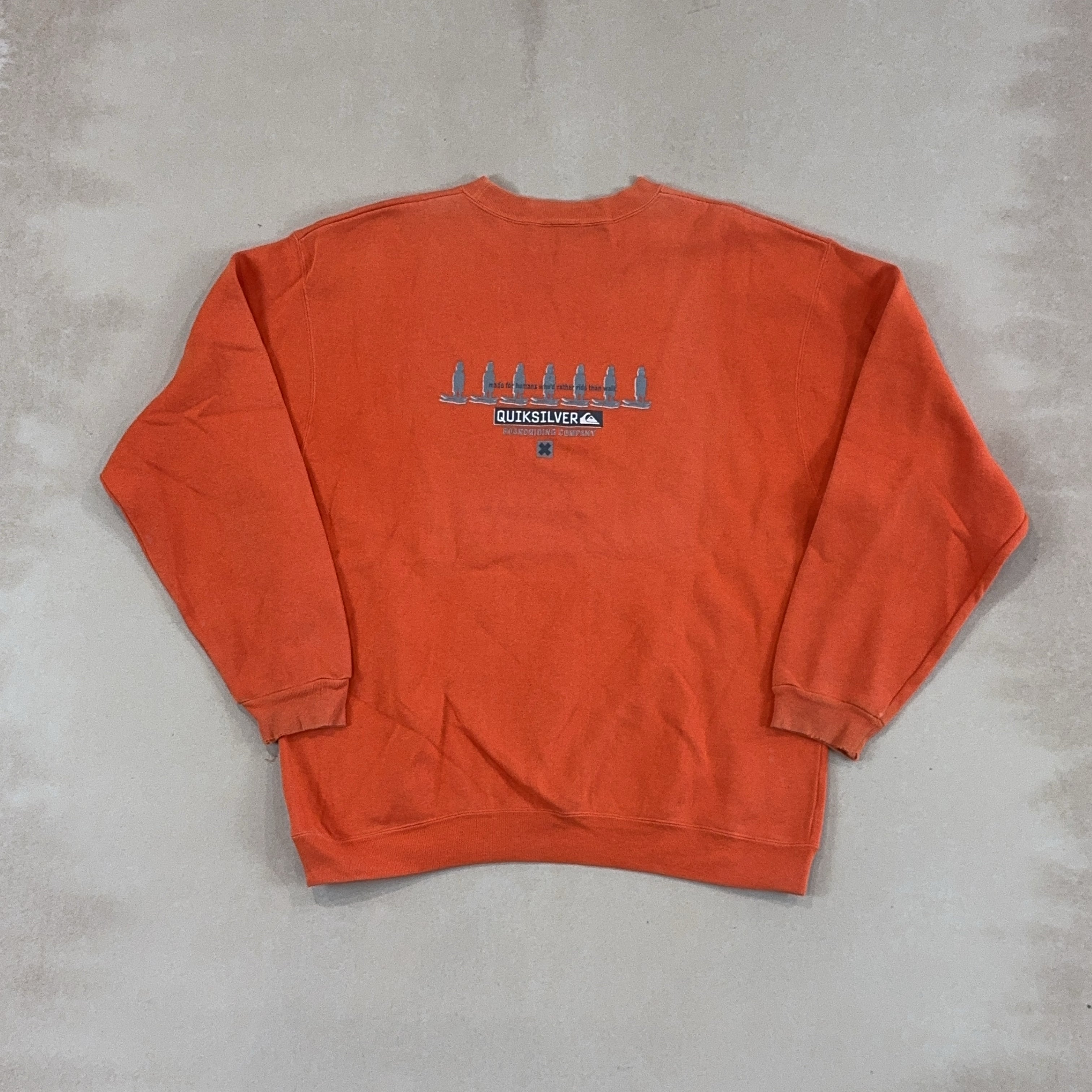 QUIKSILVER ORANGE CREW - LARGE