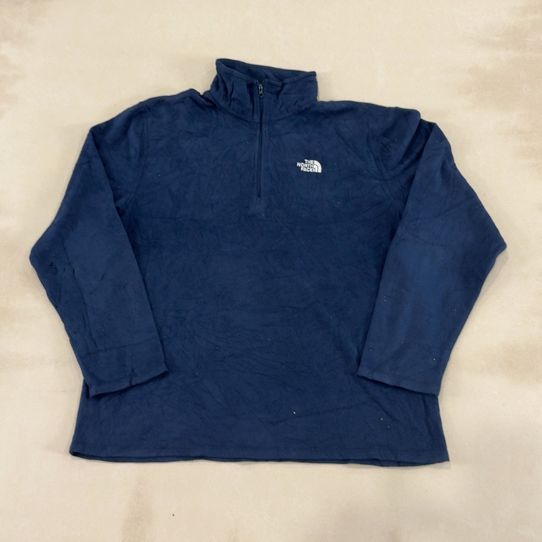 THE NORTH FACE NAVY QUARTER ZIP - 2X LARGE