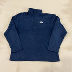 THE NORTH FACE NAVY QUARTER ZIP - 2X LARGE