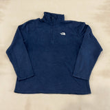 THE NORTH FACE NAVY QUARTER ZIP - 2X LARGE