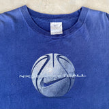 NIKE BASKETBALL TSHIRT BLUE XLARGE