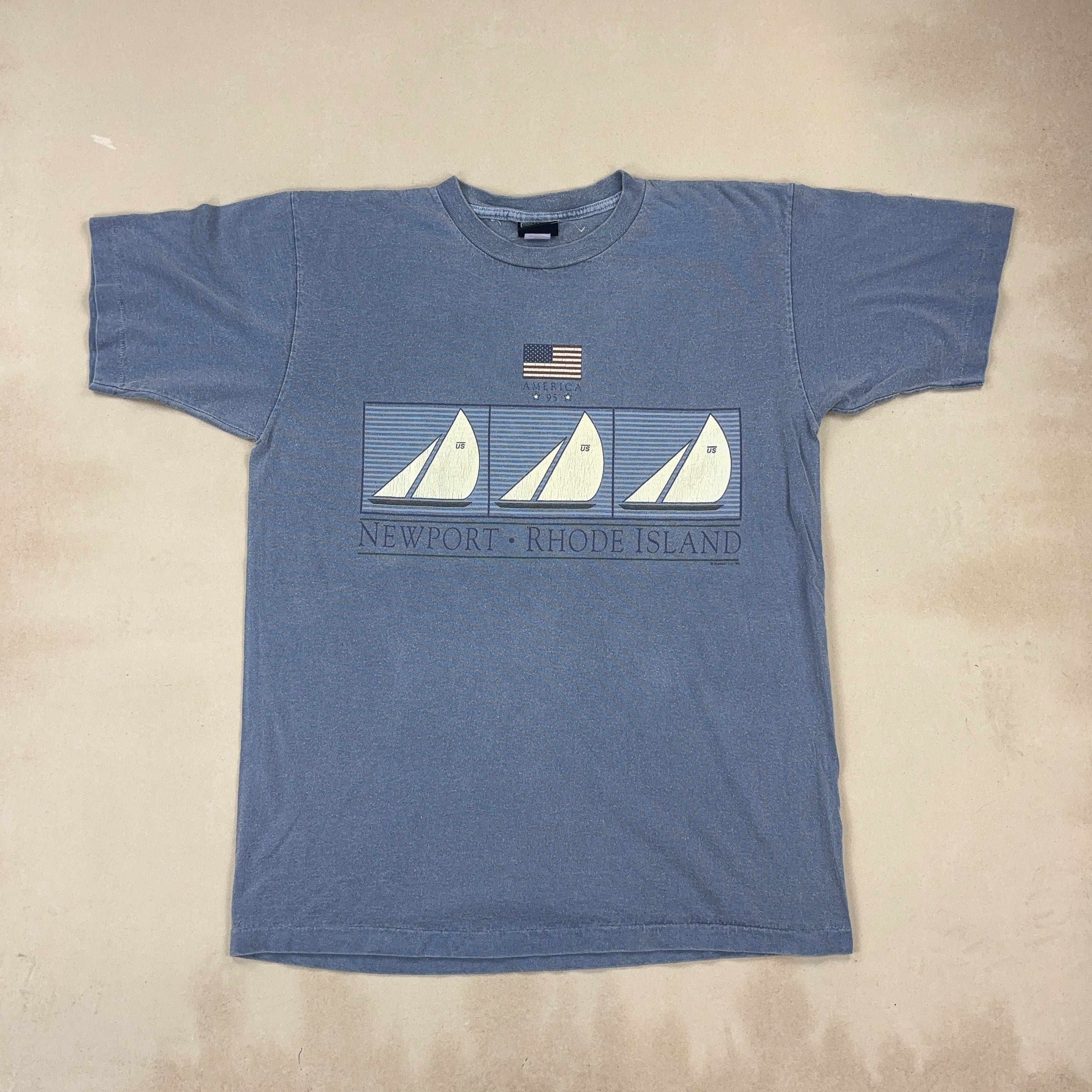 BLUE VINTAGE TEE - LARGE
