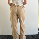 Saskia Pants - Almond Stripe